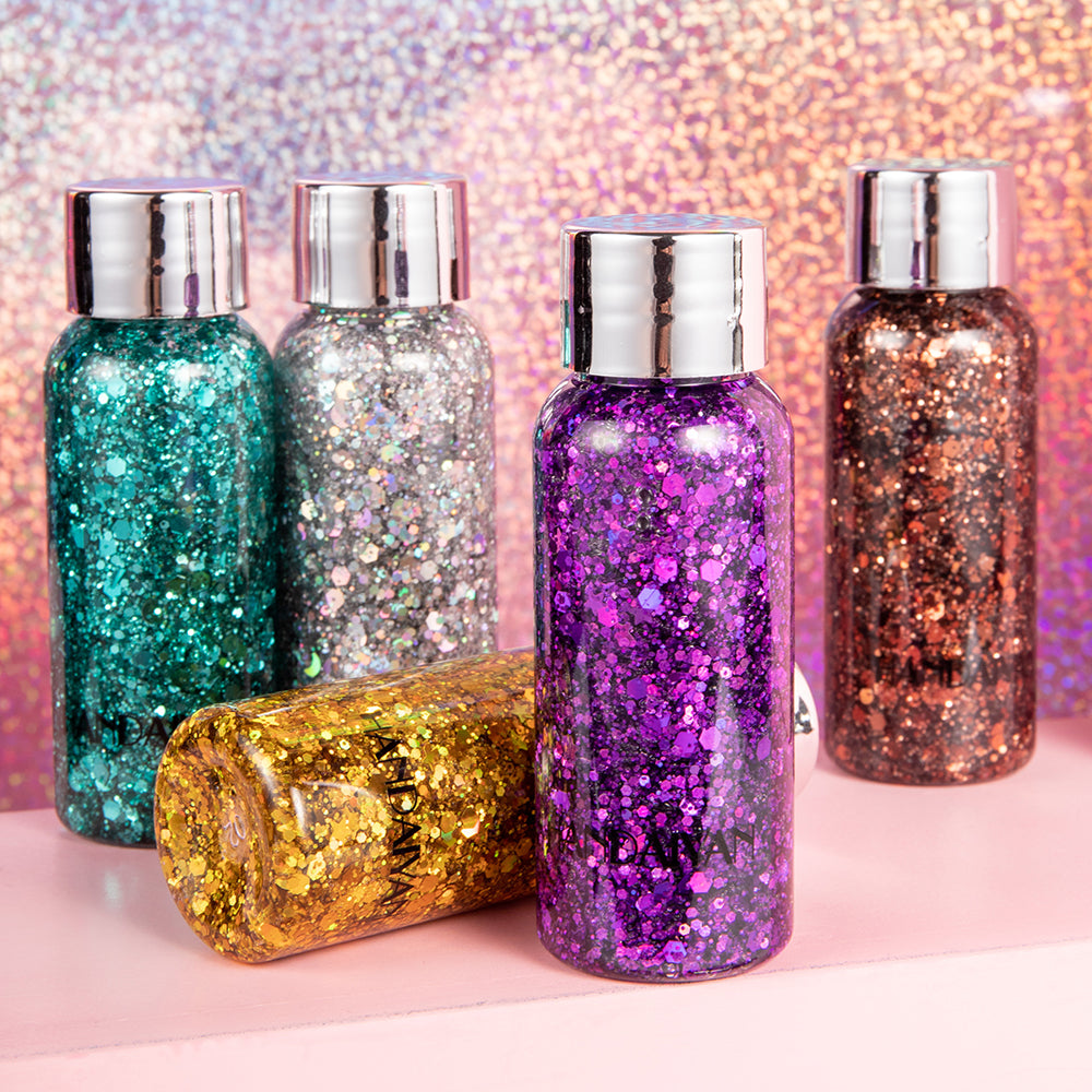 HANDAIYAN Mermaid Scales Face Body Sequined Body Lotion Sequins Eyeshadow Bright Polarized Stage Makeup