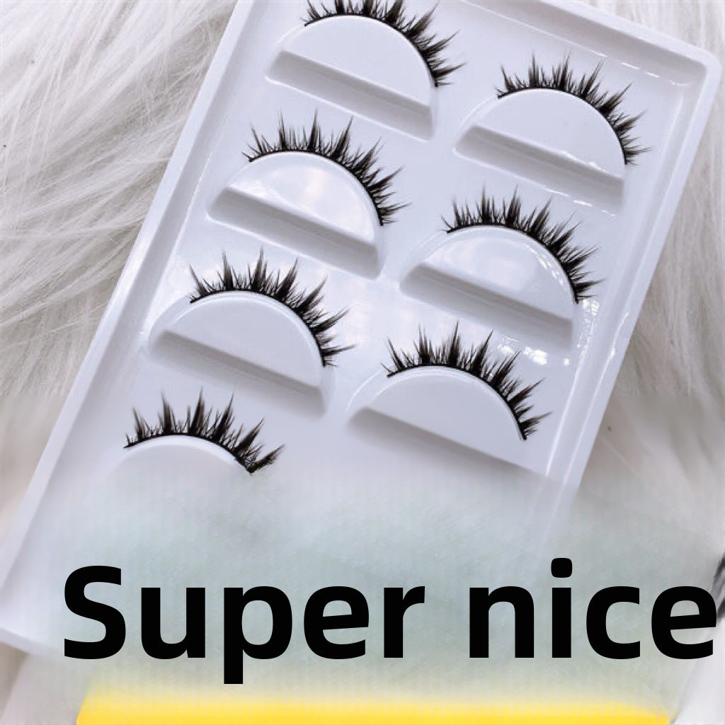 Cartoon Bushy Black Terrier Big Devil False Eyelashes Whole Piece Barbie Eyelashes Natural Little Devil