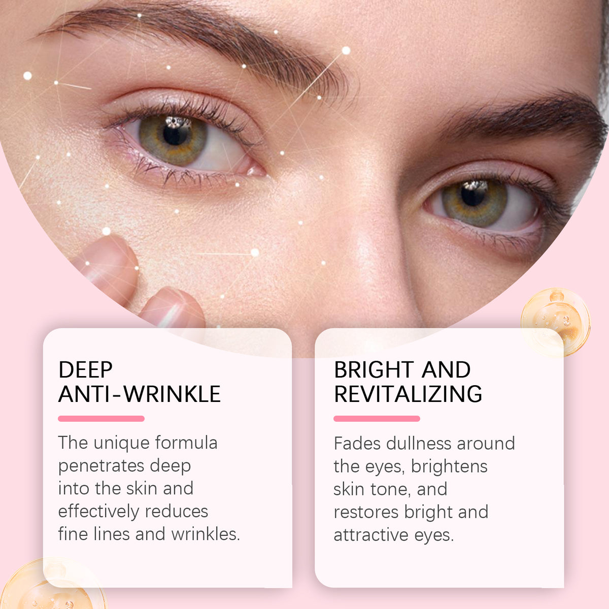 EELHOE Moisturizing Eye Cream Bar, Firming Eye Skin Bar Eye Essence To Reduce Fine Lines And Moisturize Eye Bags