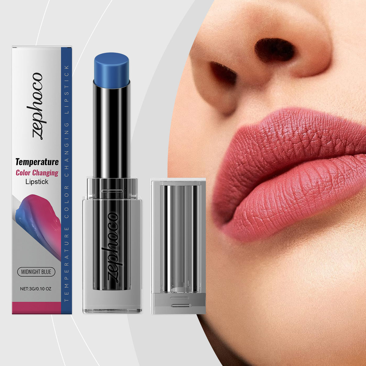 zephoco Midnight Blue Warming Lip Balm, Pamper, Nourish, Moisturize, Moisturize And Improve Dry Lip Skin