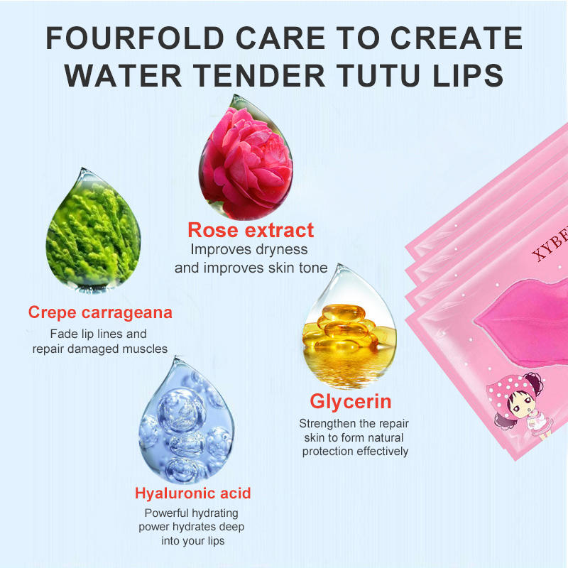Lip mask is applied to remove dead skin fade lip wrinkles darken the lips moisturize and moisturize the lips