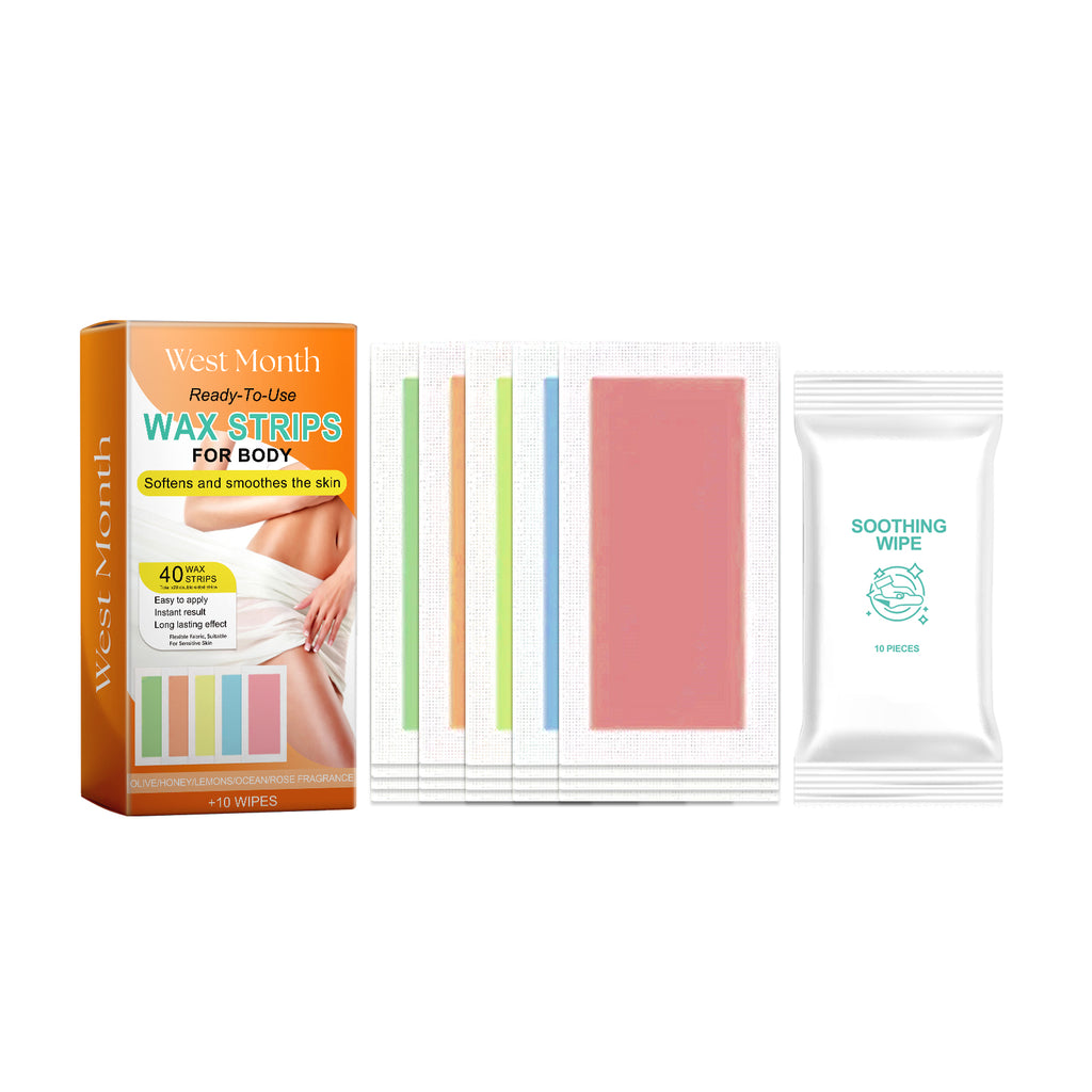 Waxed Hair Removal Paper, Armpit Leg Full Body Hair Removal Treatment Gentle Does Not Stimulate Smooth Skin