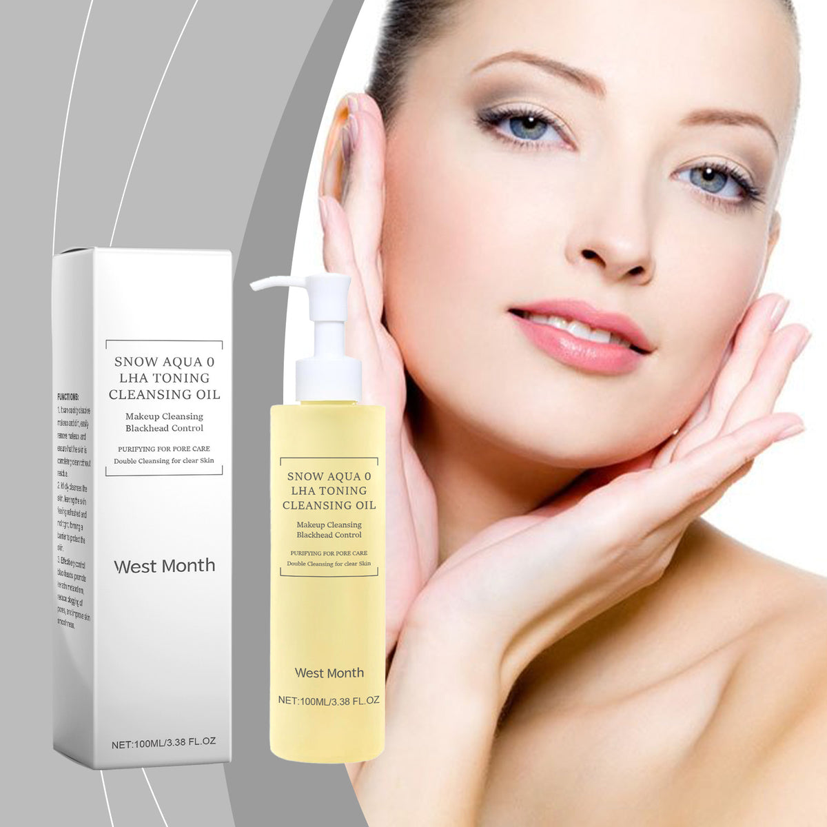 West&Month Citrus Gentle Cleansing Oil, Care For Skin, Clean Pores, Refreshing, Moisturizing And Cleansing Oil