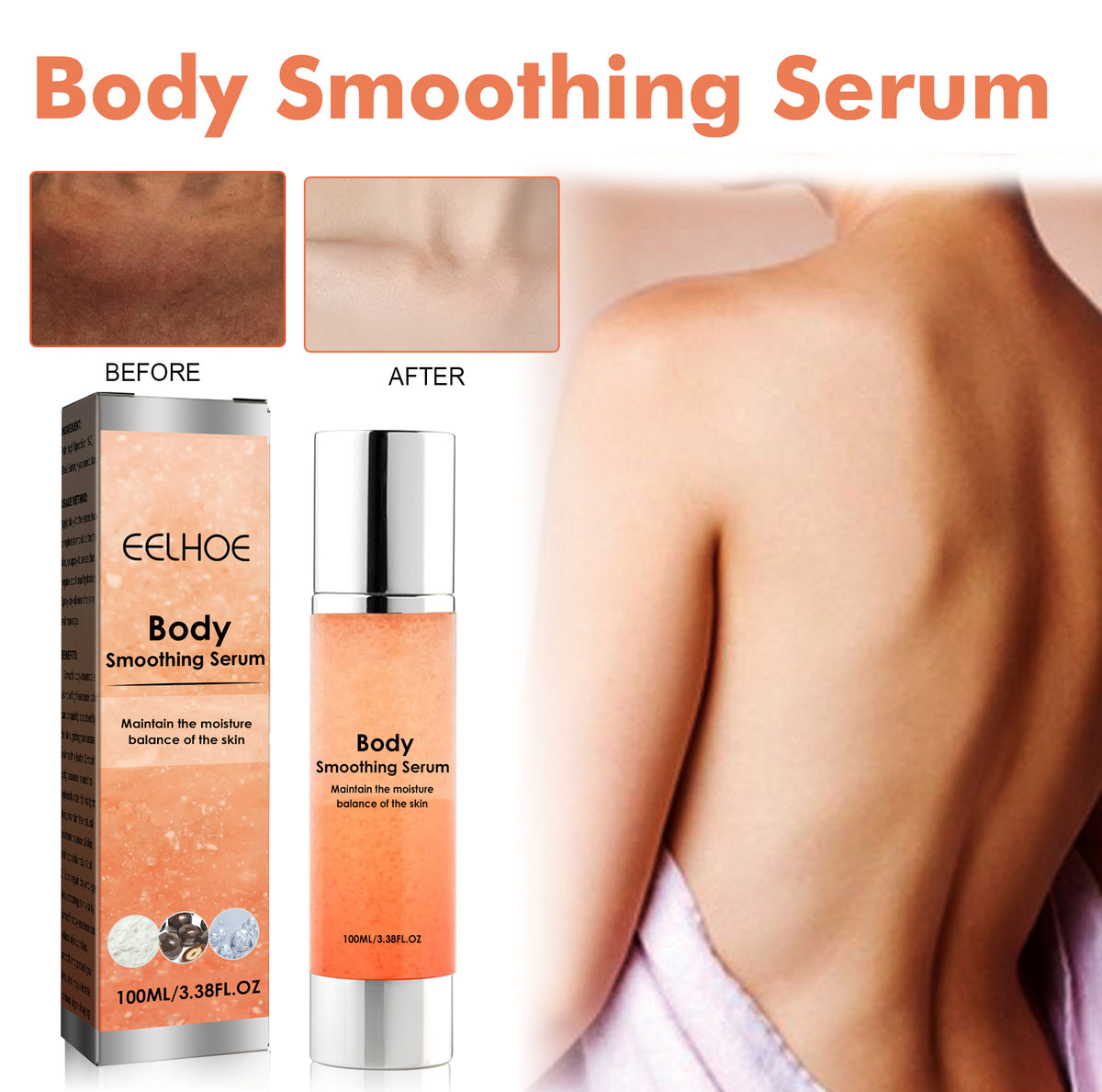 Smooth Body Beauty Serum, Moisturizing And Brightening Skin Care Solution