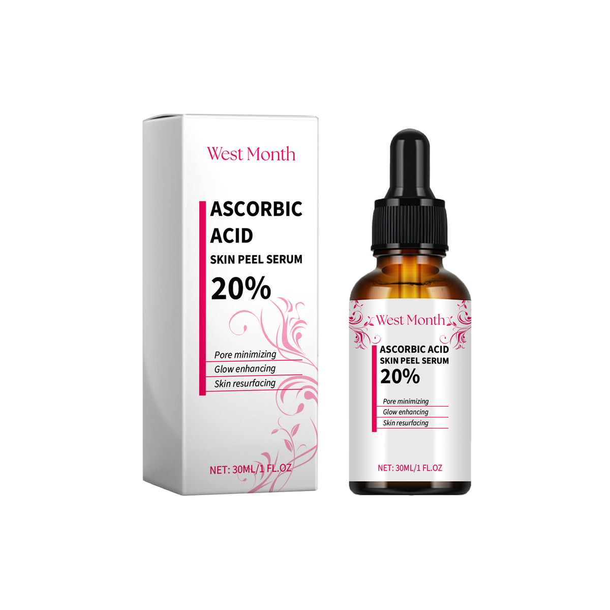 West&Month Moisturizing And Brightening Essence, Moisturizing And Moisturizing Delicate Skin Care Essence