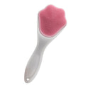 Cat Claw Face Wash Brush Silicone Long Handle Cat Claw Brush Soft Silicone Pore Cleaning Brush Facial Cleanser