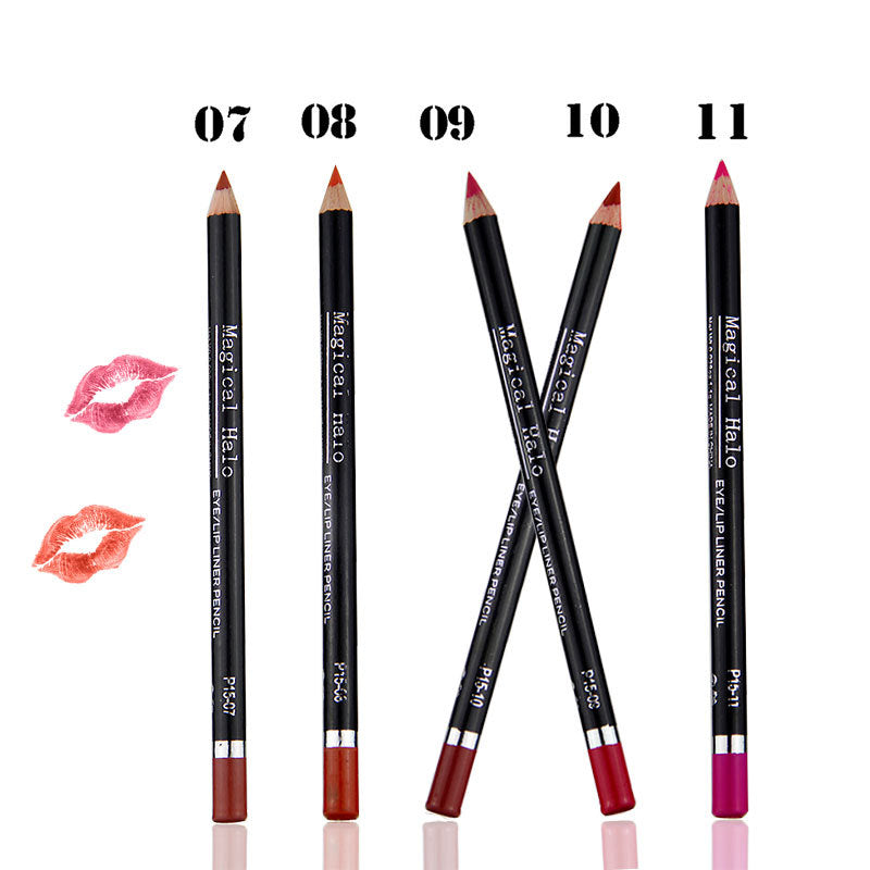 Makeup MH12 Color Mixed Waterproof Lip Liner Lip Nude Lip Pencil Lipstick Pen Set of 12
