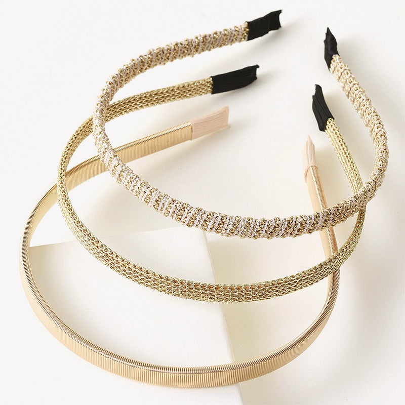 Minimalist metal spring hair clip fine hairpin head clip