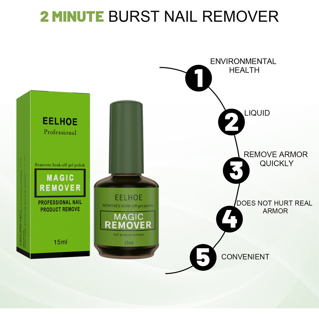 Burst Nail Polish Remover Lazy Hands Do Not Hurt Fast Degumming Agent Light Therapy Nail Polish For Nail Salon