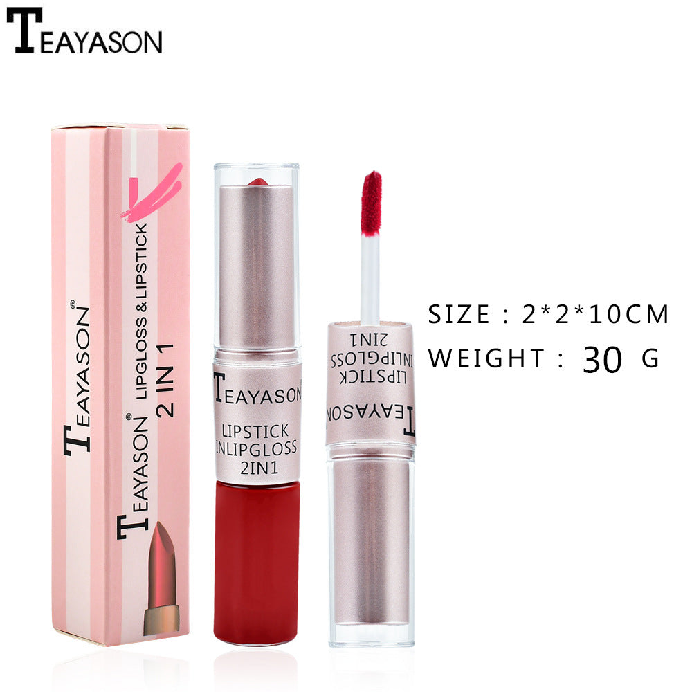 Double-Headed Non-Stick Cup Matte Matte Lip Gloss