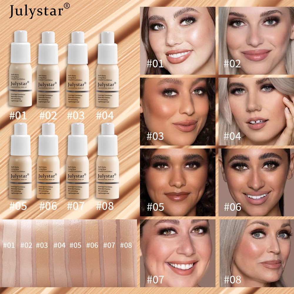 Liquid Foundation Concealer Long-Lasting Moisturizing Oil Control BB Cream Foundation Makeup