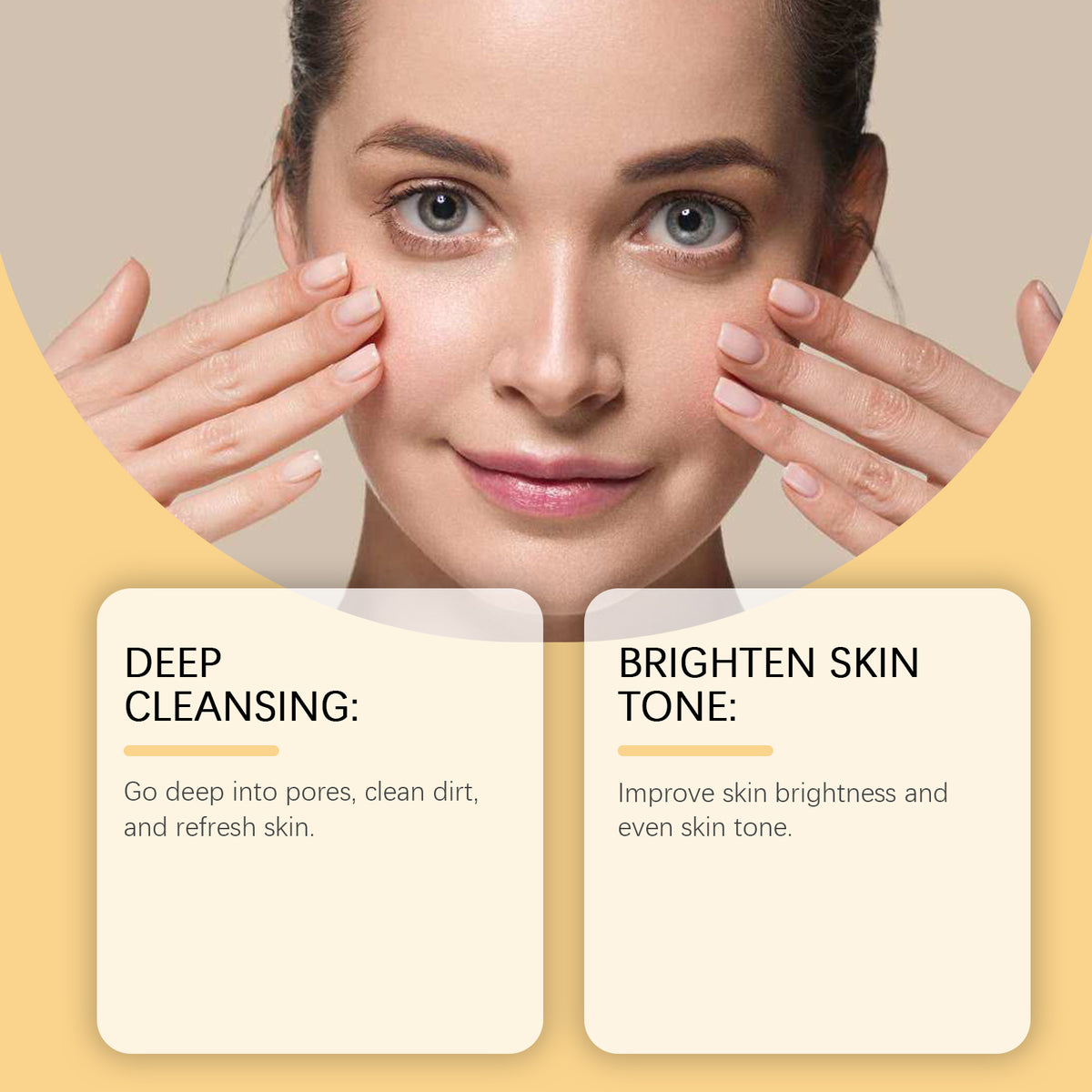 Viareline Vitamin C Deep Cleansing Mud Mask Gently Cleans, Hydrates And Moisturizes Facial Skin