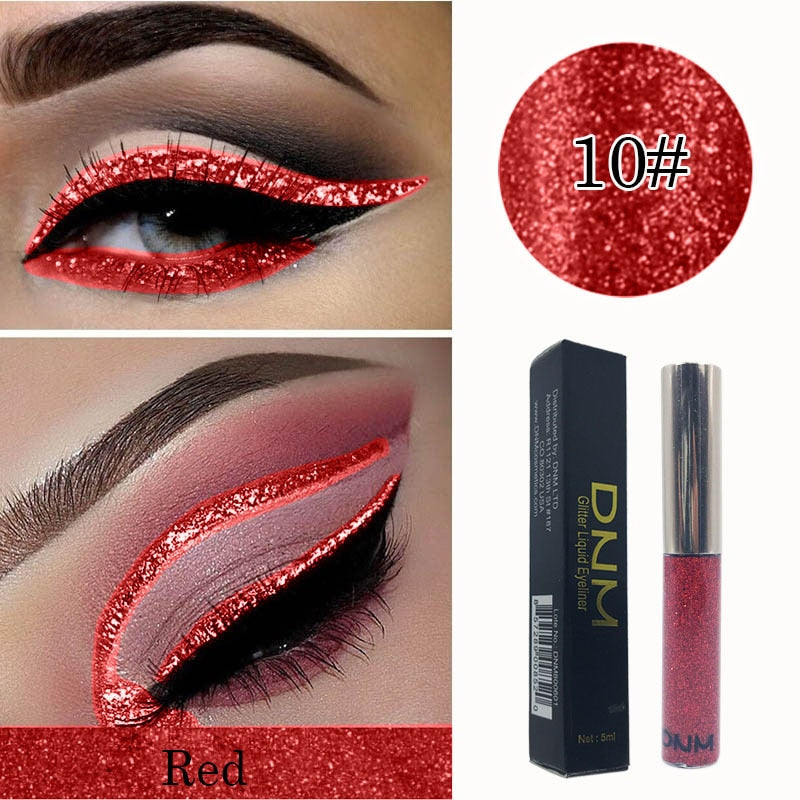 16 Colours Shiny Pearlescent Metallic Eyeliner Eyeshadow Pen Glitter Matte Liquid Eyeliner Waterproof Lasting Maquiagem TSLM1