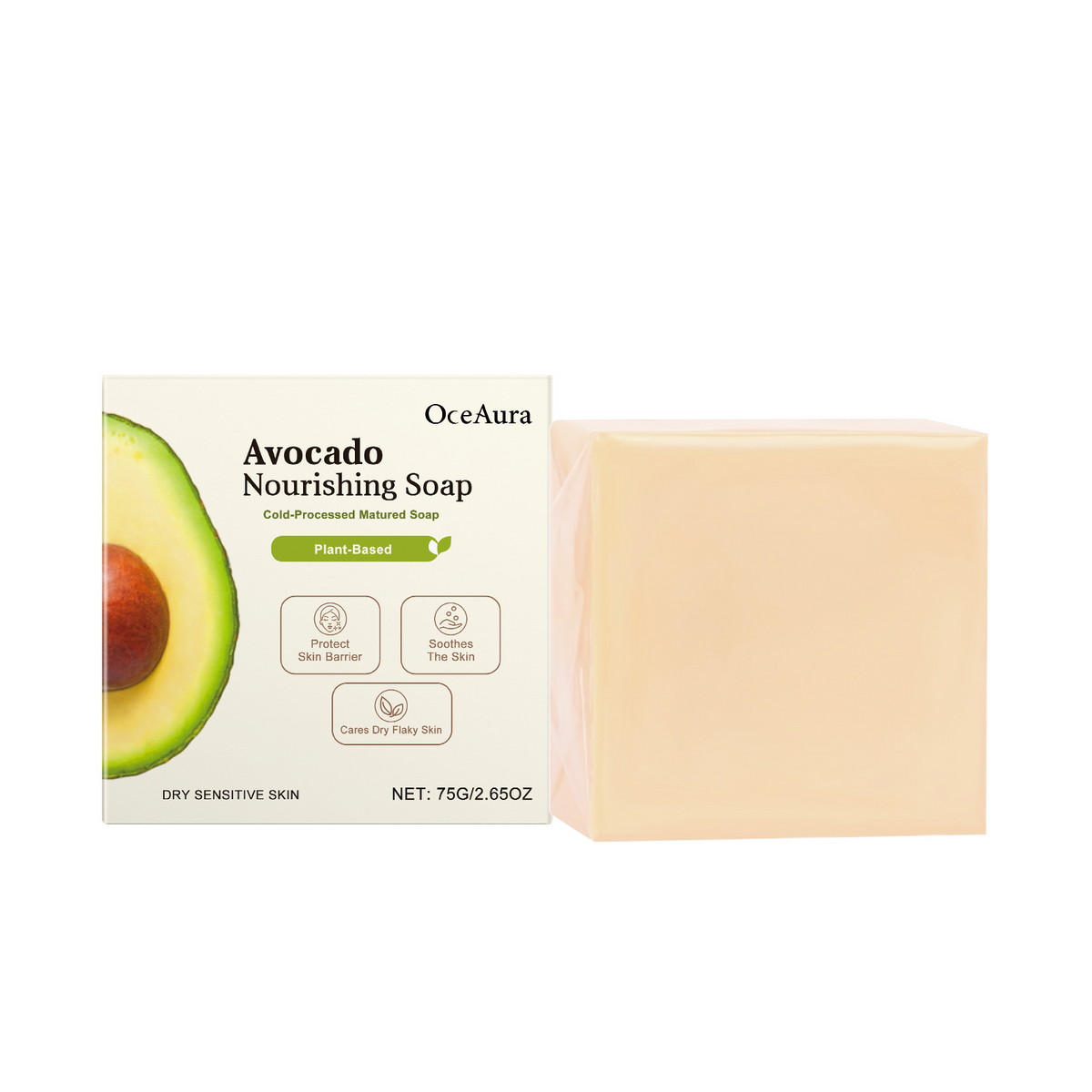 OceAura Multifunctional Skin Nourishing Soap Gentle Clean Nourishing Fragrance Rich Foam Body Care Soap