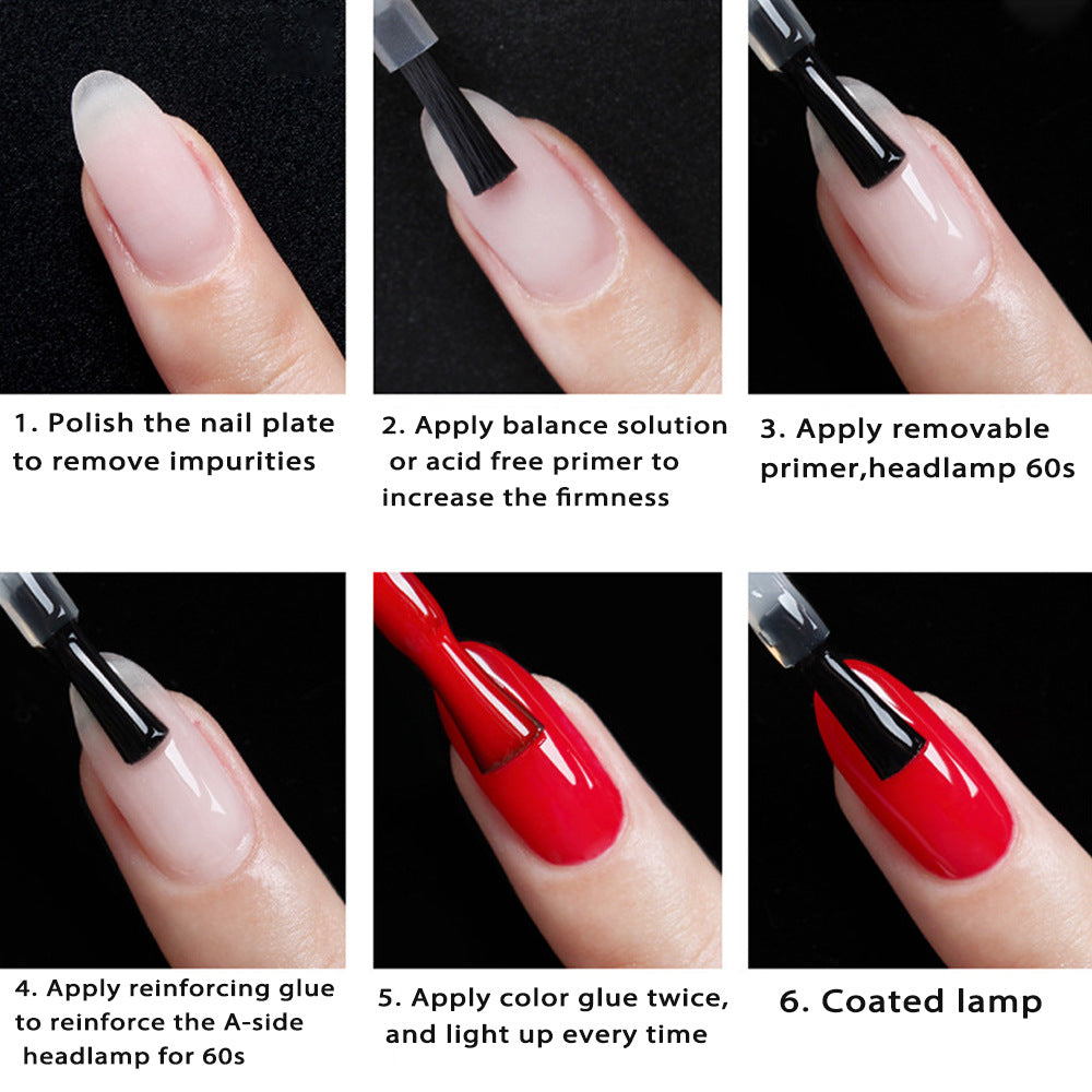 Nail Art Removable Bottom Glue Nail Polish Glue Functional Base Glue Nail Reinforcement Glue Unloading Glue