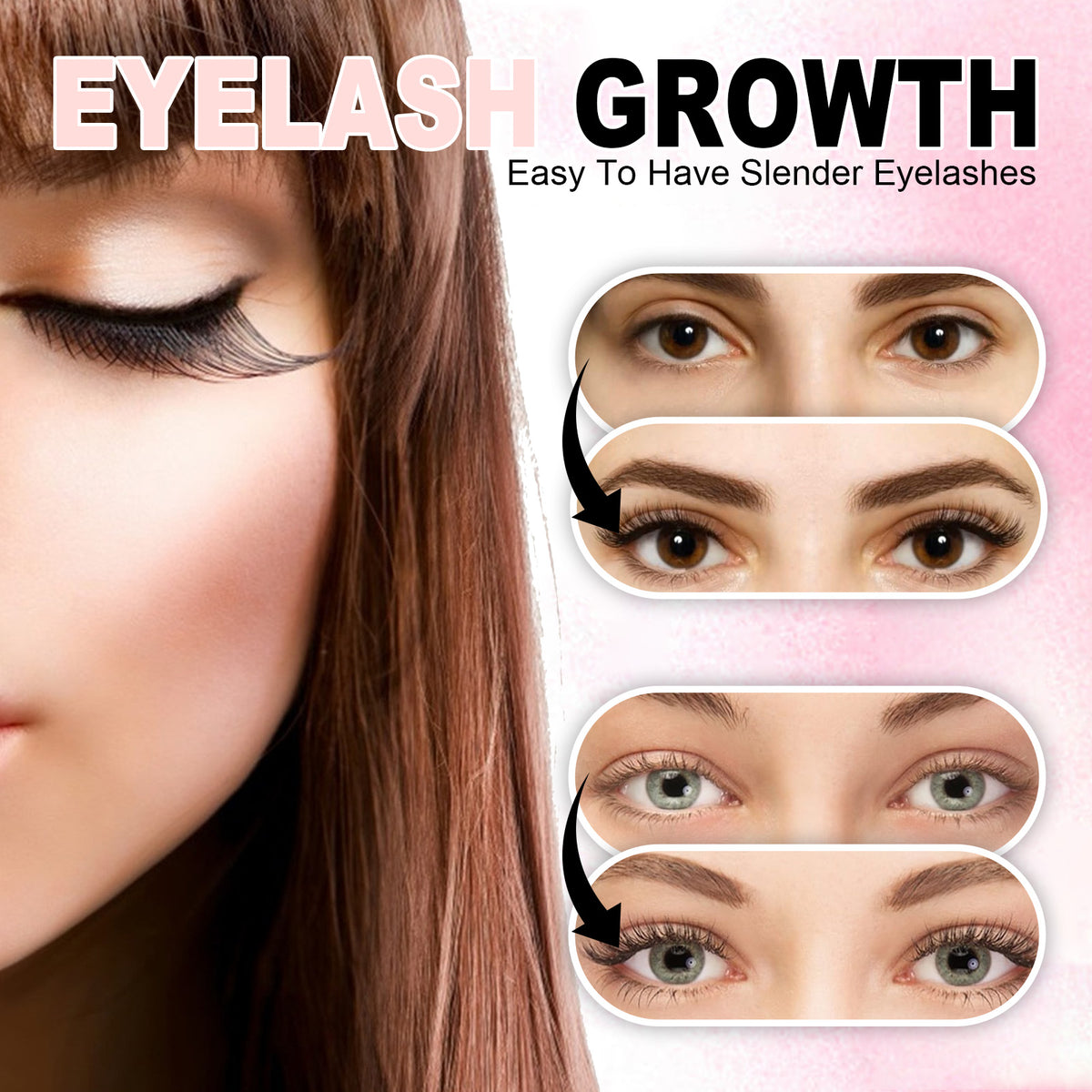 Mascara, Gently Moisturizes Thick And Long Lashes With Natural Curling Eyelash