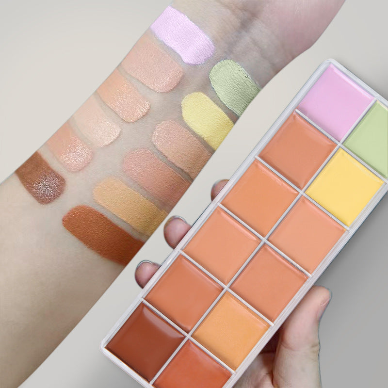 Fit Colors 12 Color Concealer Natural Moisturizing Long Lasting Concealer 3D Concealer