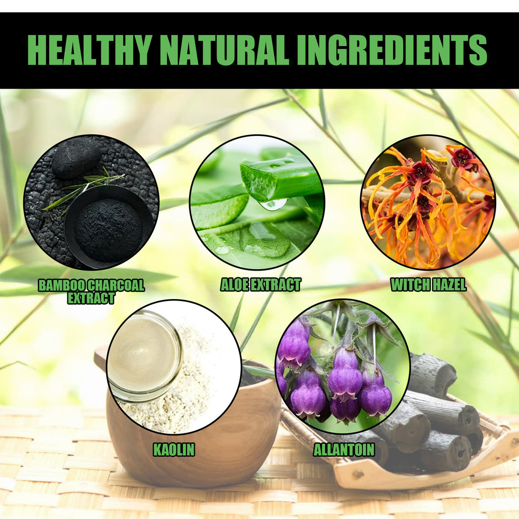 EELHOE Bamboo Charcoal Blackhead Removal Mask, Deep Cleanse Pores And Acne T-Zone Oil Control With A Peel Mask