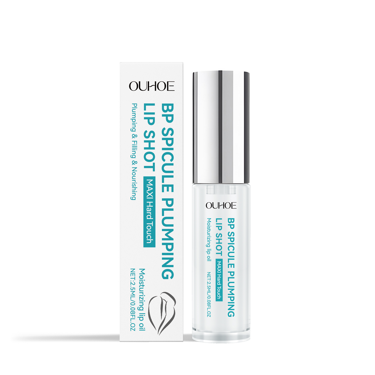 OUHOE Clear Moisturizing Lip Oil, Hydrating Lip Gloss Hydrating Glass Soft Lip Oil