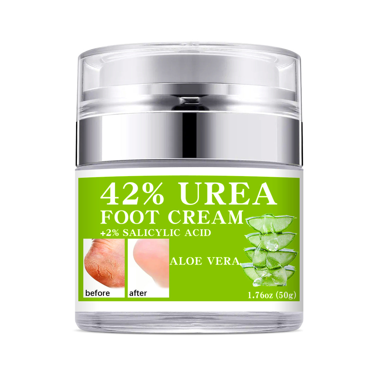 42% Urea Hand and Foot Cream for Dry and Cracked Skin: Moisturizing, Hydrating, and Nourishing Body Lotion, 50ml