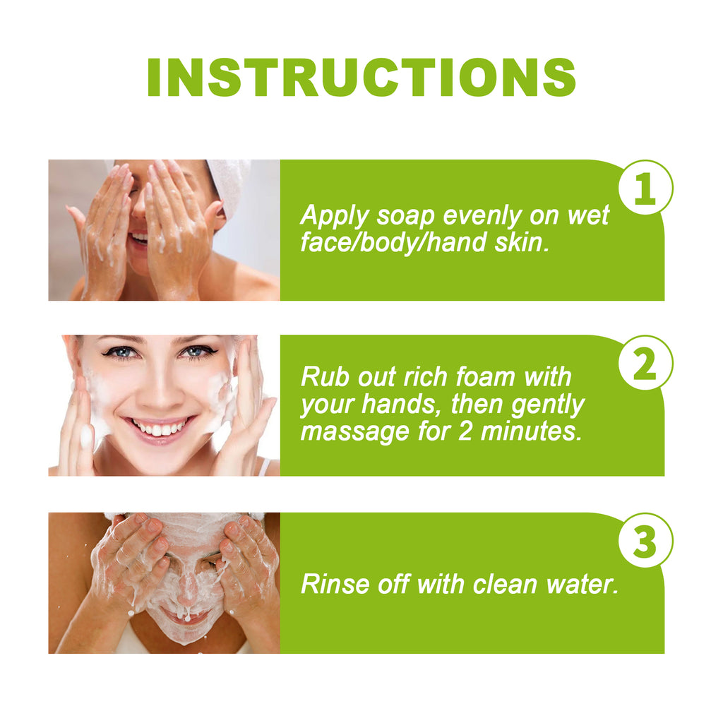 Citronella Bath Soap Gently Cleanses Skin, Lightening Acne Mark, Hydrating Oil Control Whitening Non-Sticky Soap