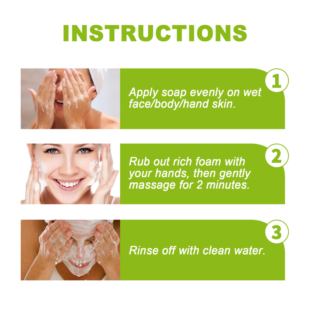 Citronella Bath Soap Gently Cleanses Skin, Lightening Acne Mark, Hydrating Oil Control Whitening Non-Sticky Soap