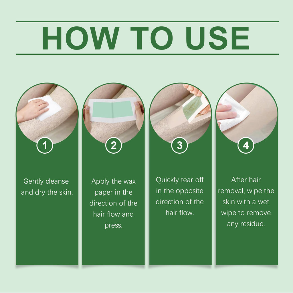 Viareline Facial And Body Hair Removal Wax Strips Are Gentle And Can Remove Fine Hairs By Uprooting The Body