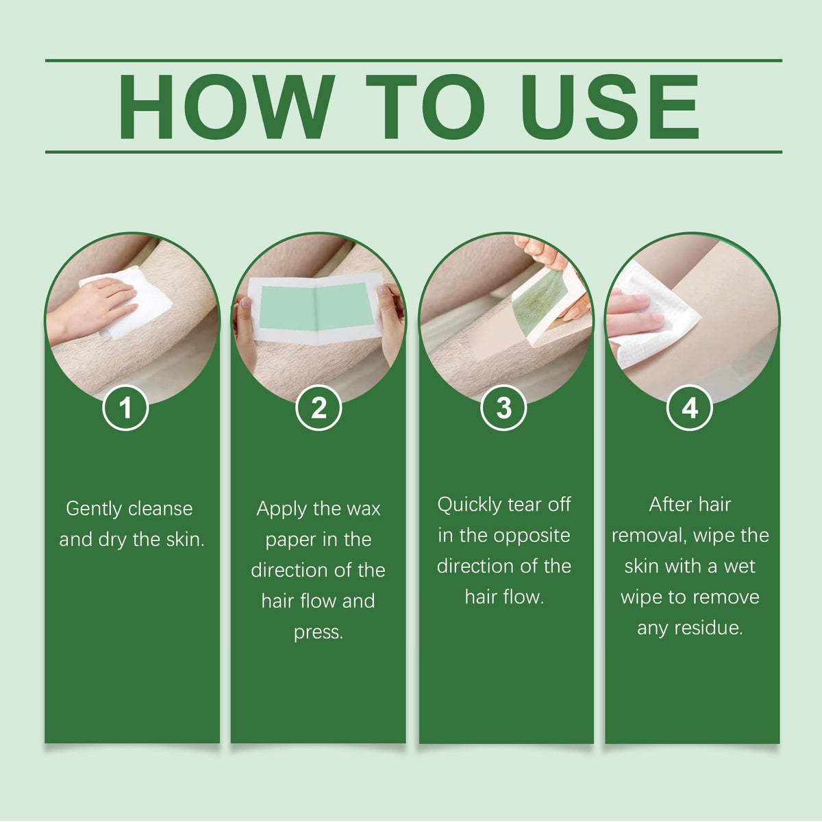 Viareline Facial And Body Hair Removal Wax Strips Are Gentle And Can Remove Fine Hairs By Uprooting The Body