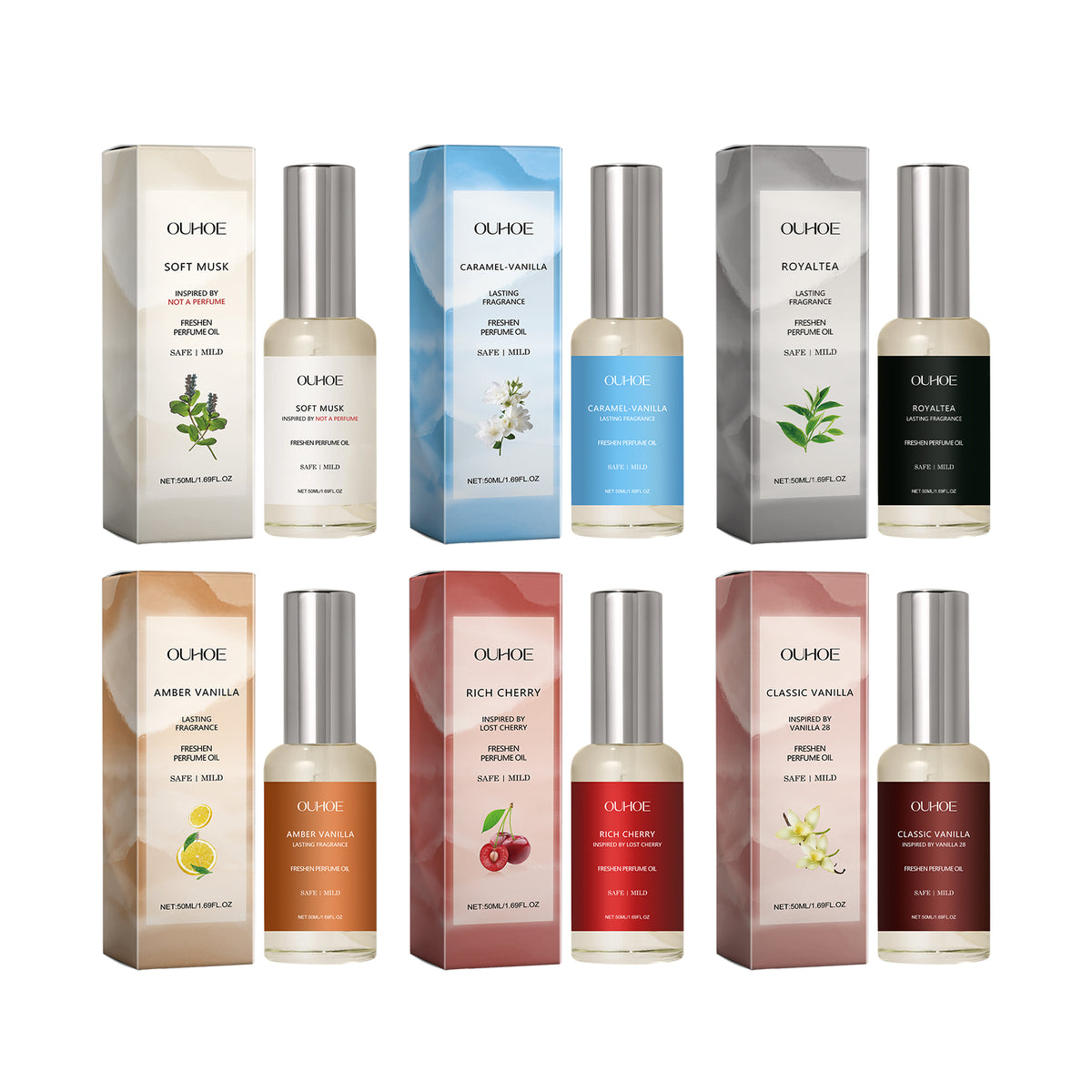 Perfume Oil Series, Small Sweet Portable Elegant Natural Fresh Exudes Charm And Lingering Fragrance