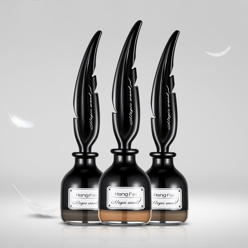 HengFei Air Cushion Eyebrow Cream Natural Three Dimensional Waterproof Dye Eyebrow Cream With Brush