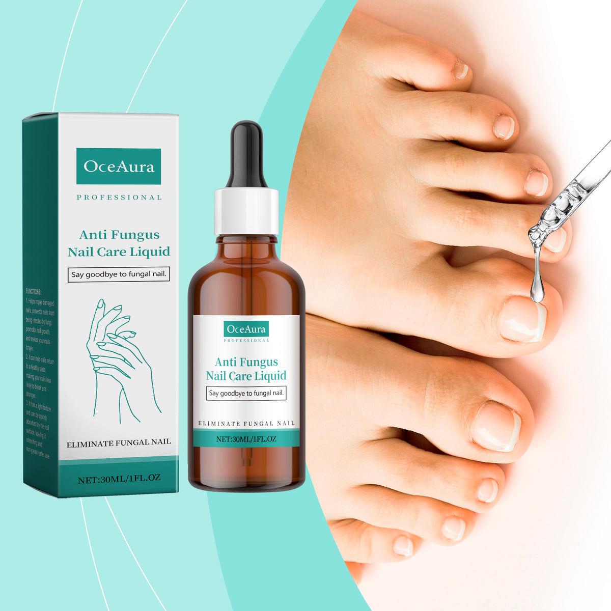 OceAura Nail Repair Oil Gently Cleans, Pampers And Nourishes Nails Daily