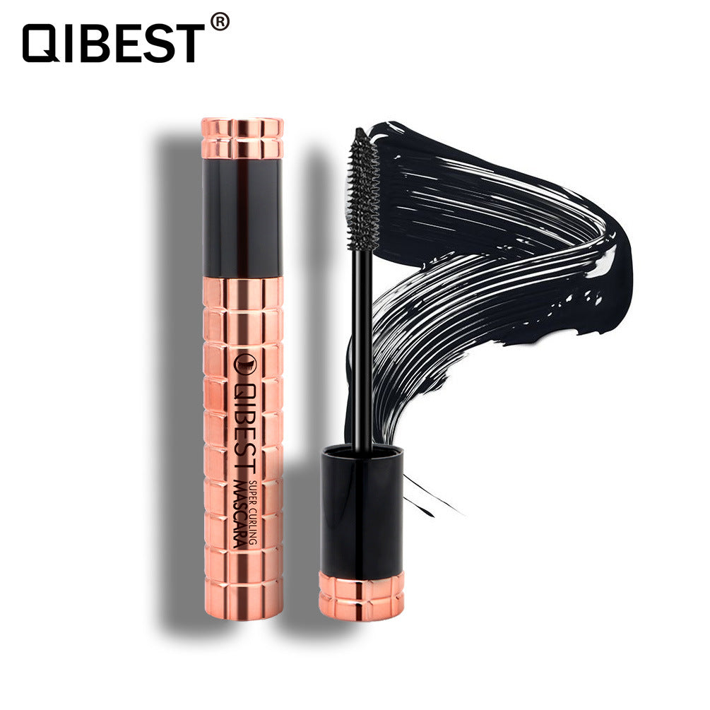 QIBEST Charming Curling Mascara Waterproof And Not Smudged, Big Eyes 4D Mascara