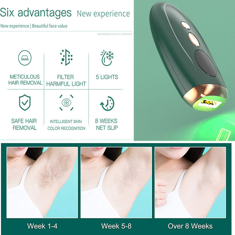 Full-Body Pain-Free Strong Pulse Light Hair Removal Device for Face and Body, Home Use Photon Skin Rejuvenation IPO
