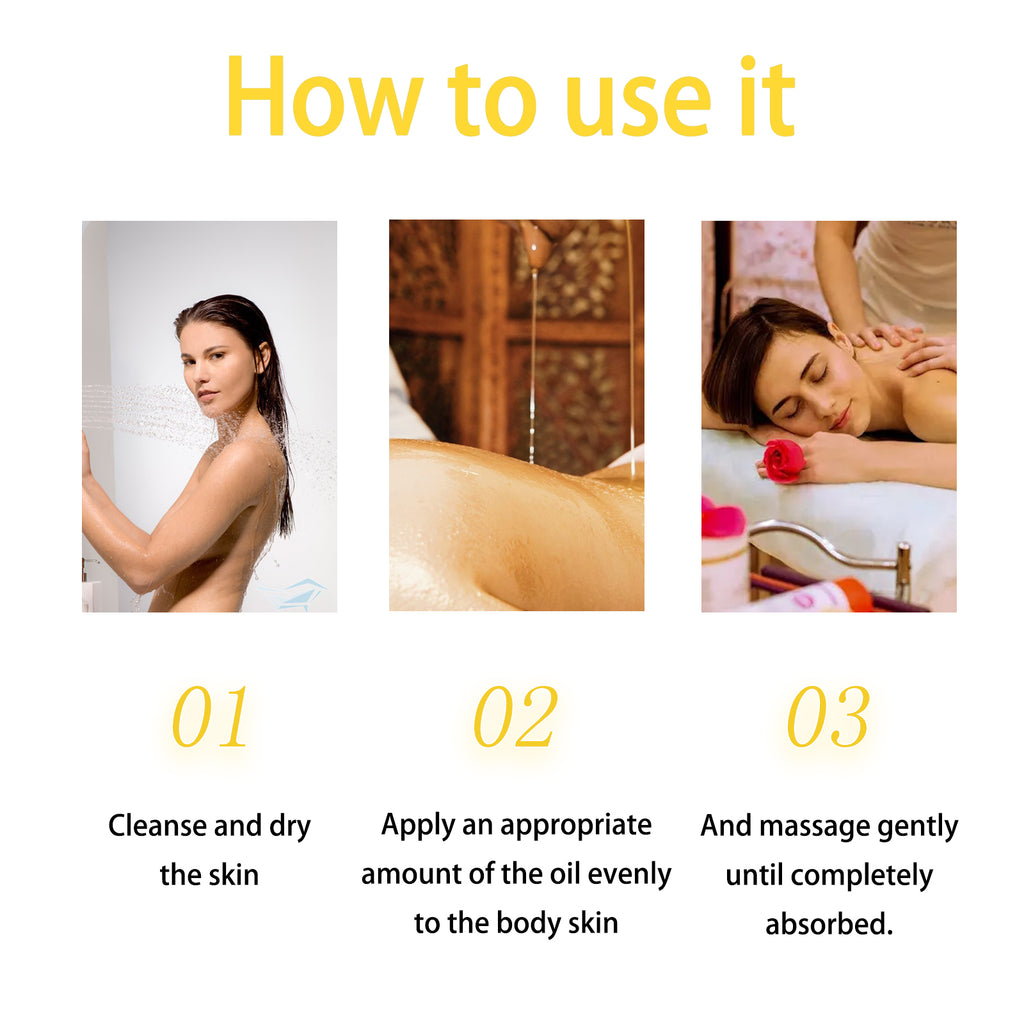 Handcrafted Body Oil, Moisturizing And Hydrating Massage Essential Oil For Soothing Tired Skin