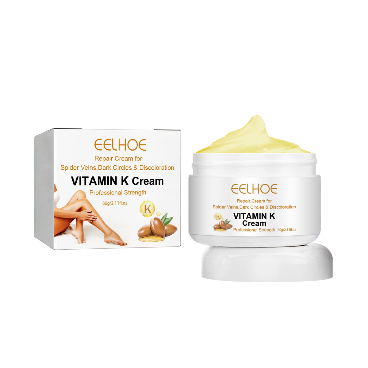 Vitamin K Cream Skin Care For Sore And Swollen Legs Earthworm Leg Vein Massage Cream