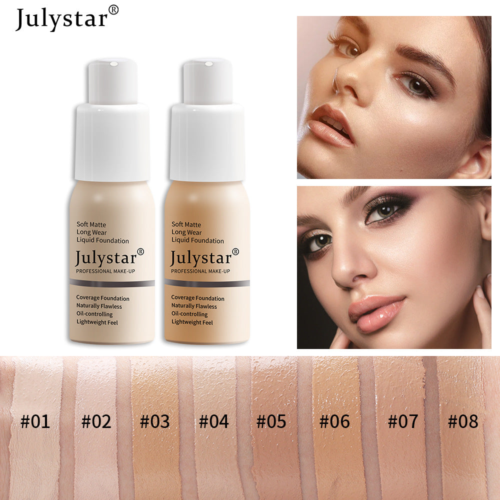 Liquid Foundation Concealer Long-Lasting Moisturizing Oil Control BB Cream Foundation Makeup