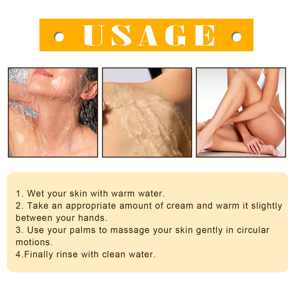 EELHOE Nourishing Body Scrub, Cleansing Exfoliating And Hydrating Whitening Scrub