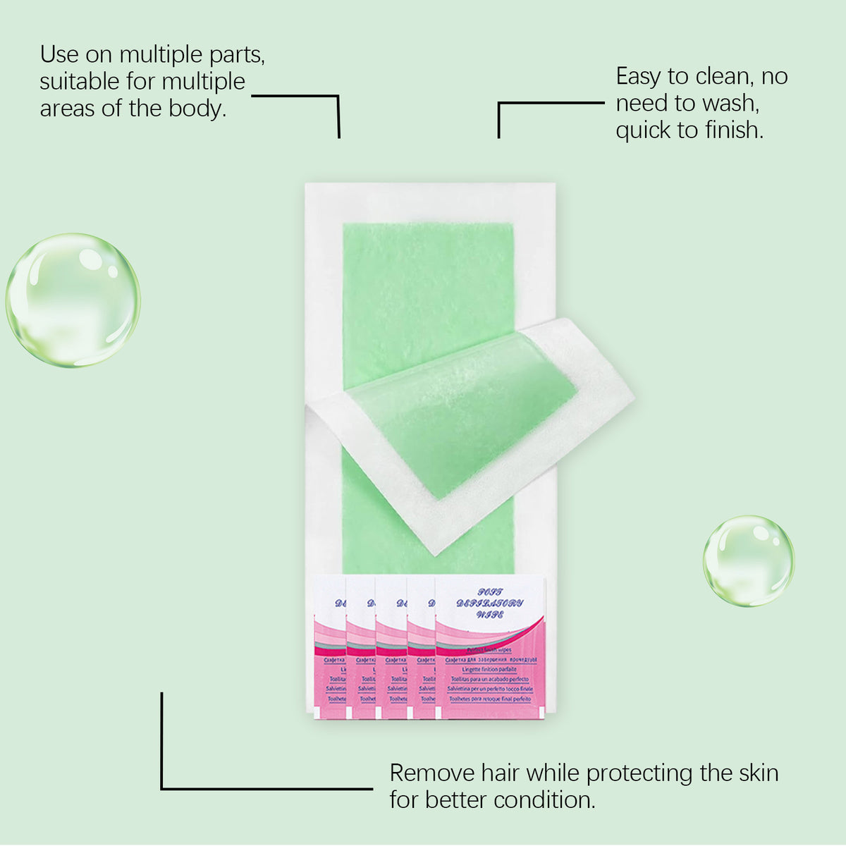 Viareline Facial And Body Hair Removal Wax Strips Are Gentle And Can Remove Fine Hairs By Uprooting The Body