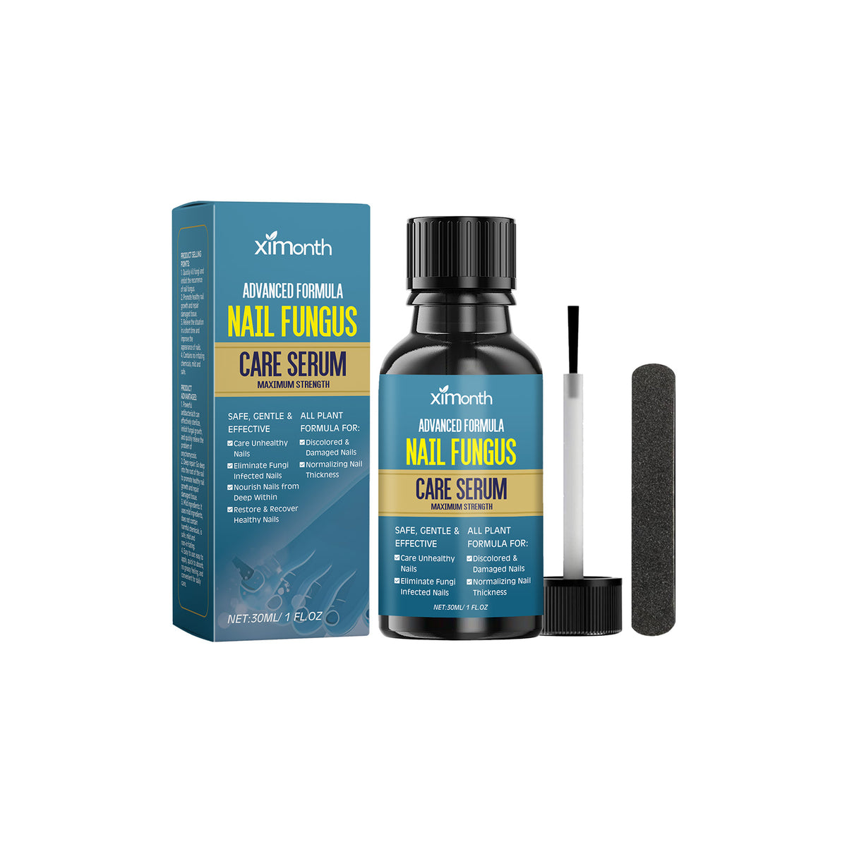 Ximonth Nail Repair Solution Gently Cleans Nails, Pamper Nails, And Nourishes Nails And Nails