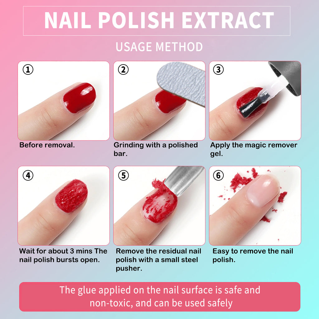 EELHOE Magic Remover, Nail Polish Remover Nail Polish Remover Magic Nail Polish Remover For Nail Salon