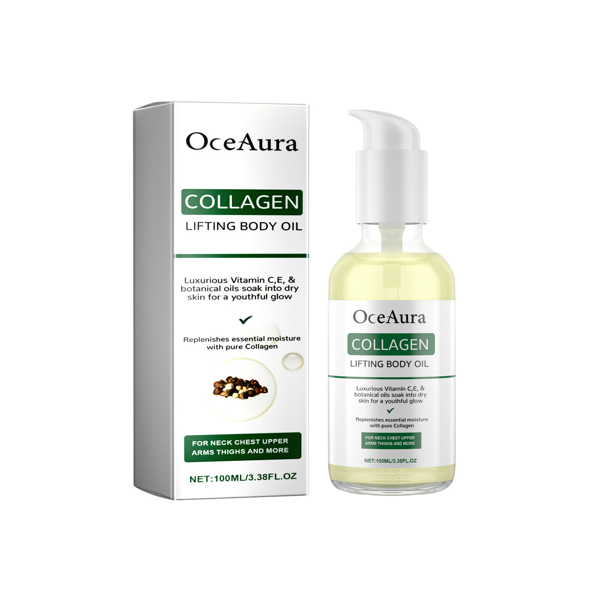 Collagen Lifting Body Oil, Moisturizing And Moisturizing Skin Massage Essential Oil