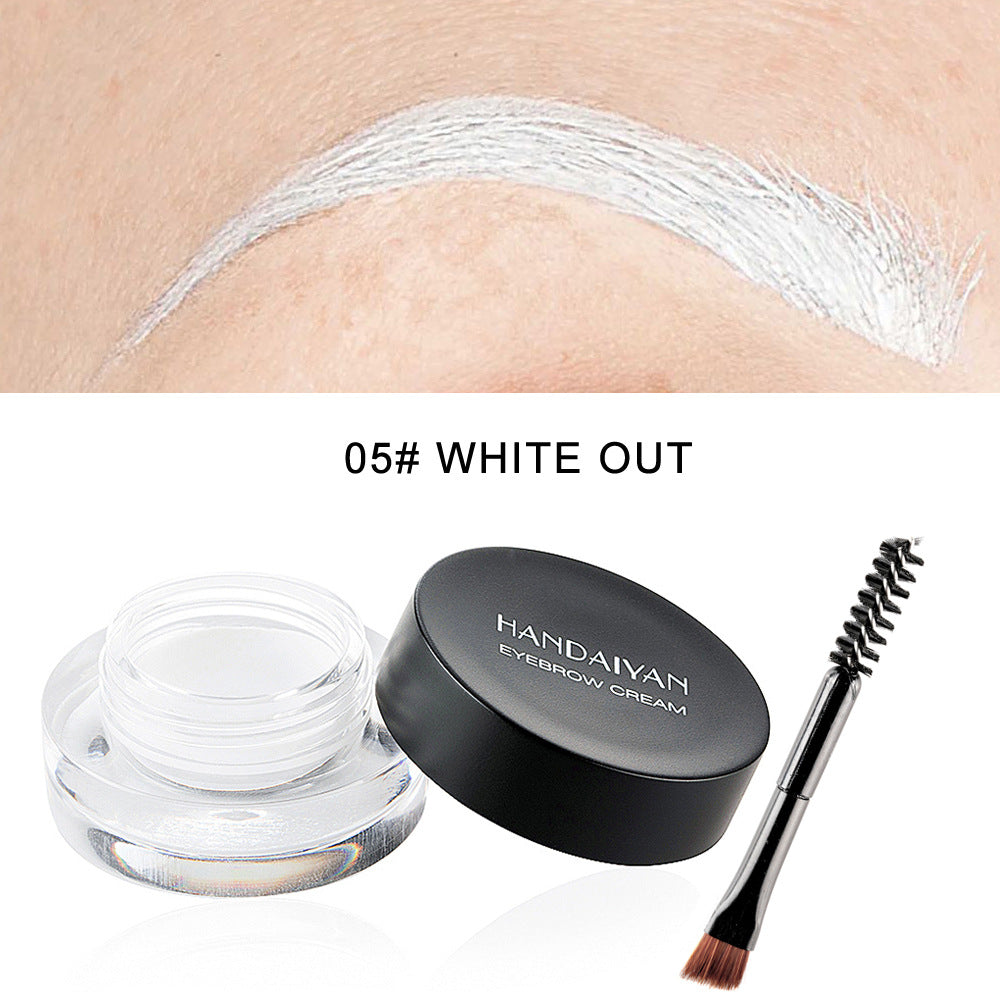 HANDAIYAN 12 Colors Waterproof Eyebrow Dyeing Cream Multifunctional Eyeliner Does Not Fade