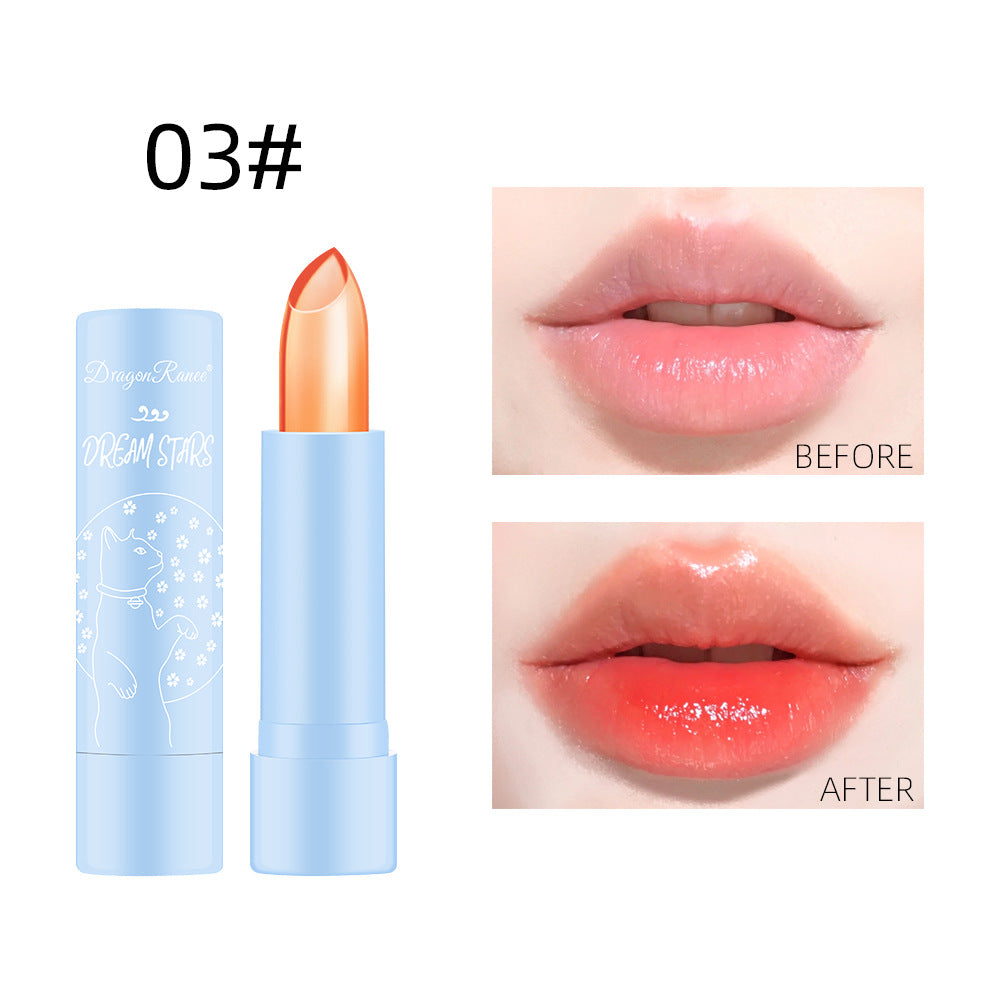 Color-Changing Lipstick Long-Lasting Moisturizing Not Easy To Decolorize Not Easy To Dip In The Cup Waterproof And Moisturizing Aloe Jelly Lipstick