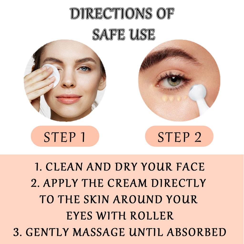Firming Eye Cream Roll On, Repair Eye Cream Reduces Fine Line Bags Dark And Tight Moisturizing Ball