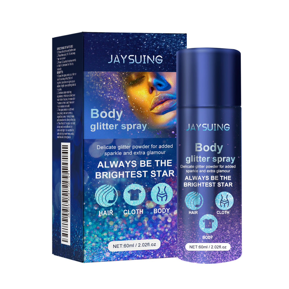 Flash Spray, Party Atmosphere Brightening Glitter Powder Highlighter Spray