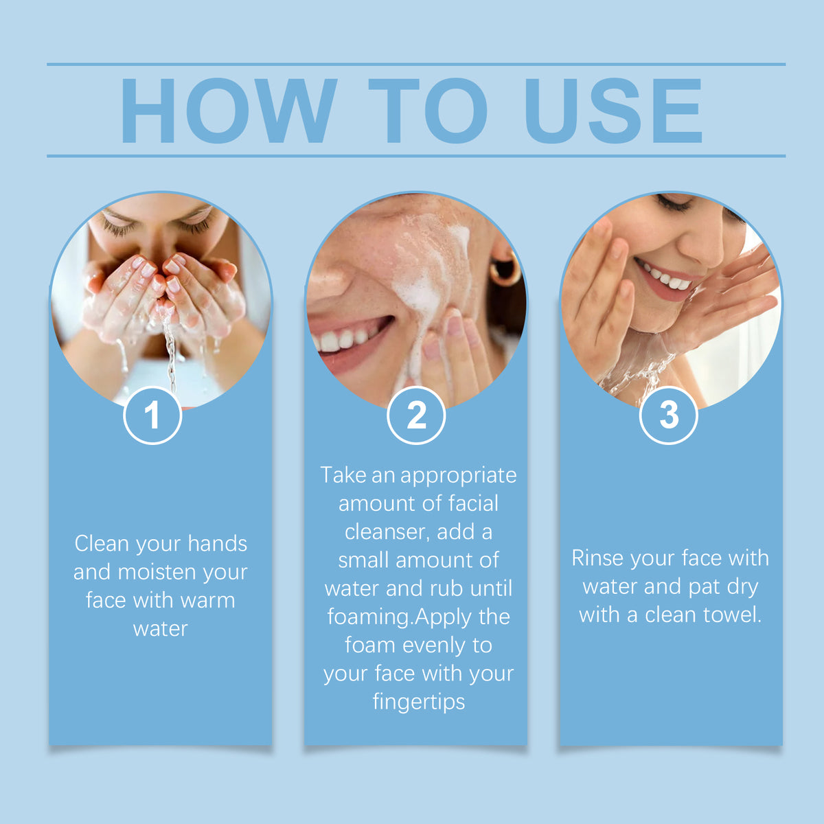 Jaysuing Salicylic Acid Facial Cleanser, Delicate Pore Mildly Remove Acne Moist Skin Moisturizing Cleansing