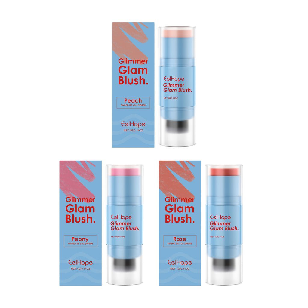 Eelhope Double Head Blush Stick Blush Stick Color Multicolor, Non-Fading Moisturizing And Moisturizing Multi-Purpose Blush Stick