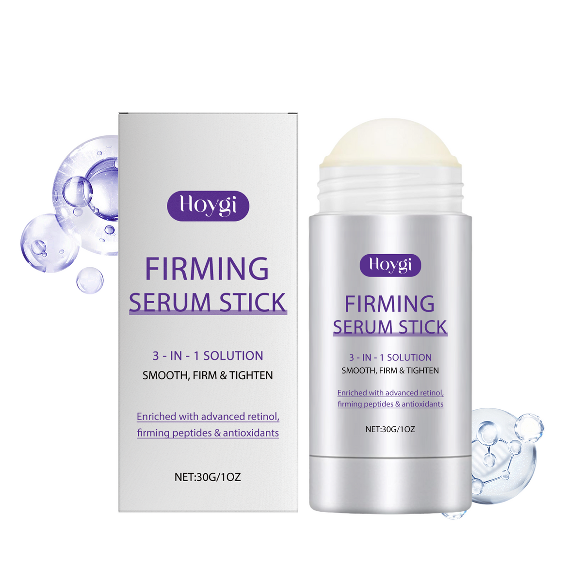 Hoygi Firming Serum Stick, Nourishing Facial Skin Hydrating Light Smooth Young And Energetic Essence Bar