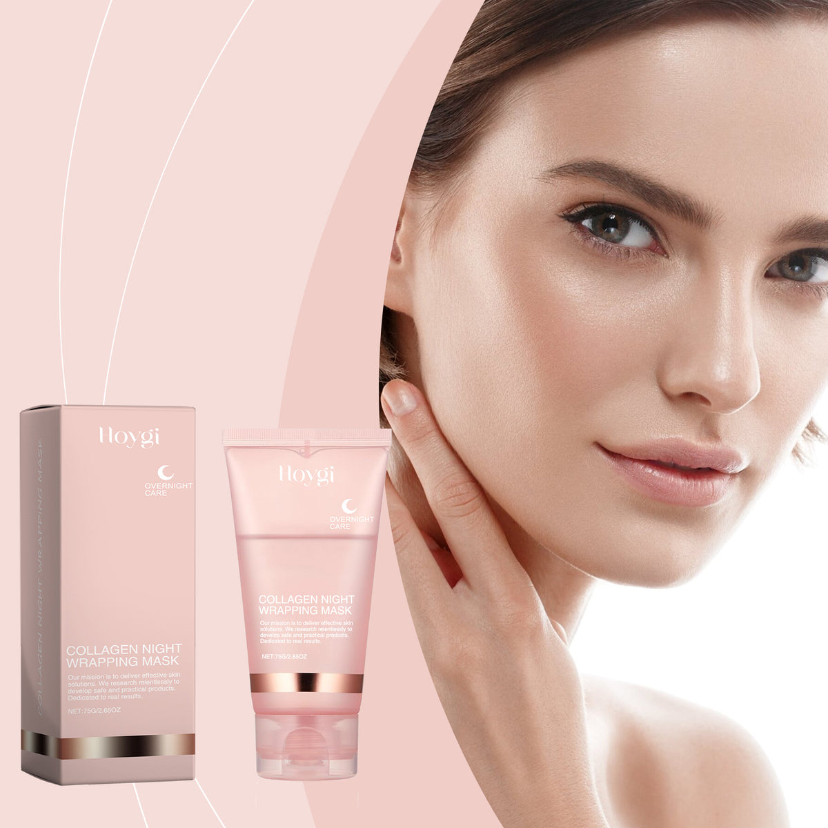 Hoygi Collagen Peel And Tear Mask, Moisturizing And Nourishing Skin, Cleaning Pores And Moisturizing Tear Mask