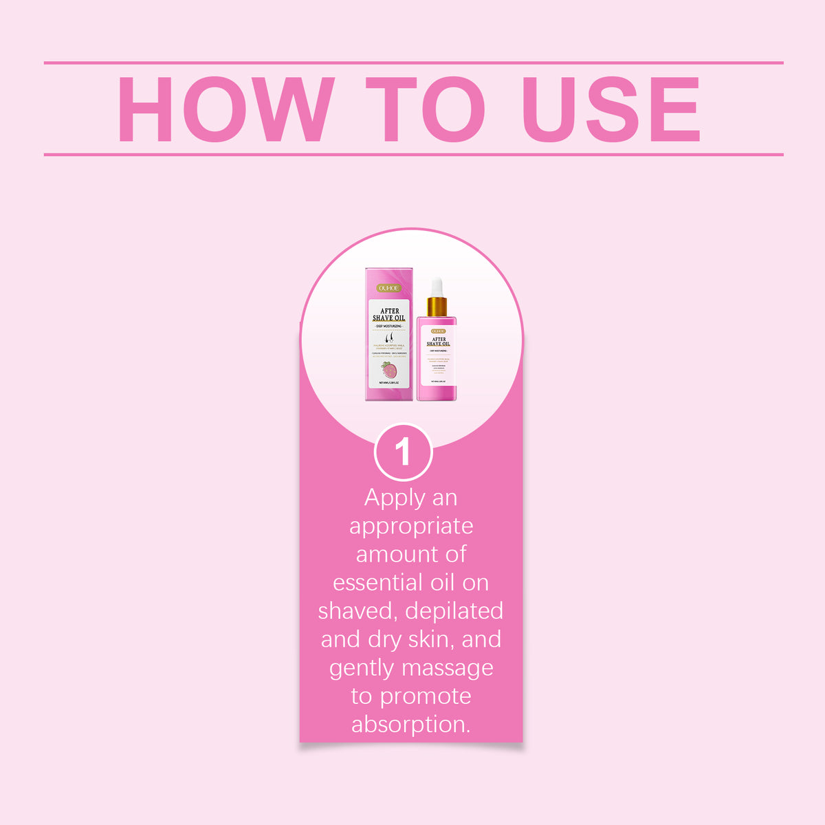 OUHOE Strawberry Aftershave Essential Oil Gently Moisturizes, Softens And Careens The Skin